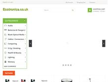 Tablet Screenshot of ecotronics.co.uk